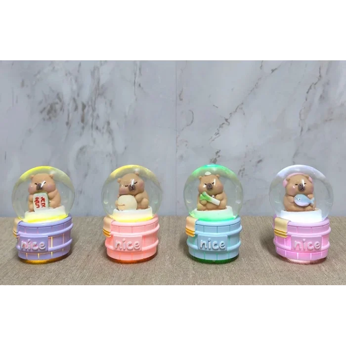 Kapibara Tasarımlı Işıklı Kar Küresi