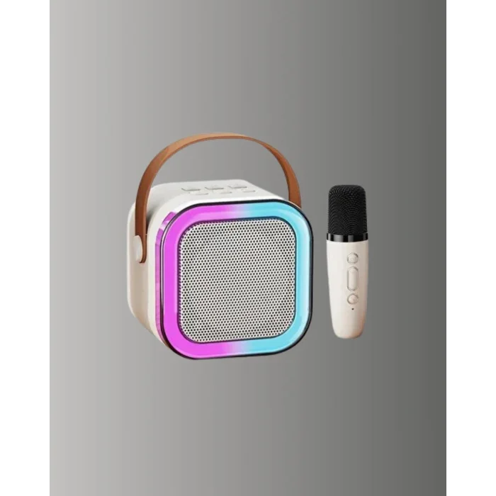 Karaoke Mikrofon Hoparlör Seti Bluetooth Kablosuz Taşınabilir