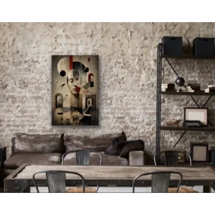 Karışık Rüyalar Soyut Kanvas Tablo 60X90 CM