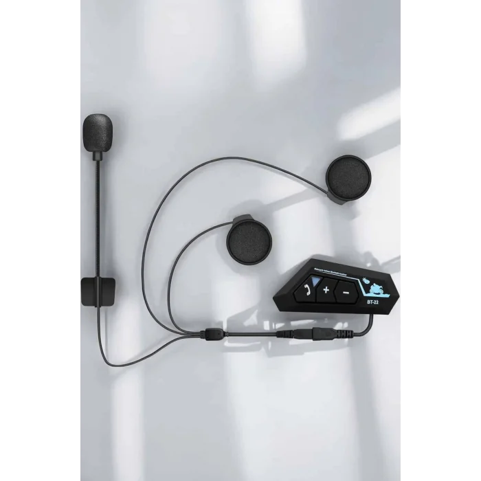 Kask Kulaklığı Motosiklet Intercom Interkom Dinleme Konuşma Özellikli Su Geçirmez