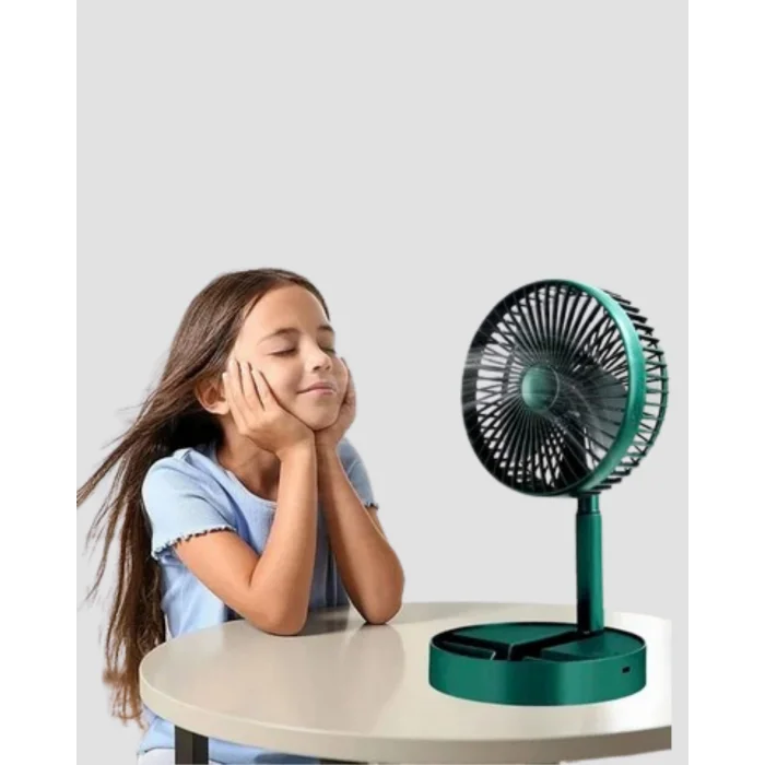 Katlanabilir Mini Fan – 3 Kademeli Soğutma, Şarjlı