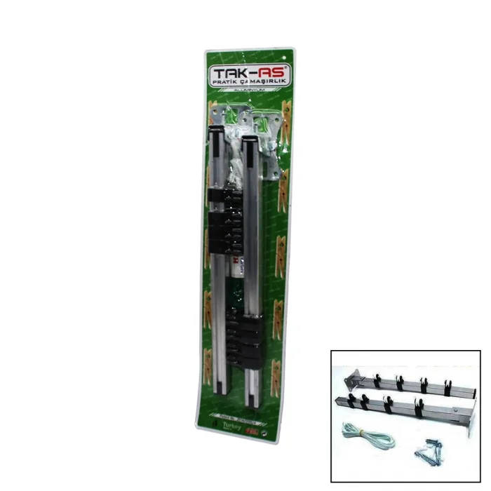 Katlanır Makaralı Pratik Çamaşır Askısı Bx40