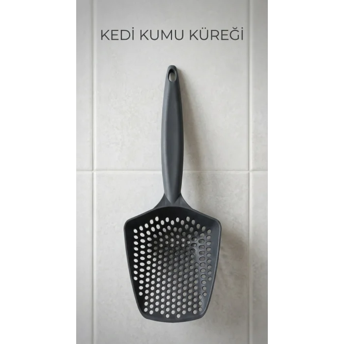 Kedi Kumu Eleme Küreği Odağa Alınmış Kedi Kumu Temizleme Aracı