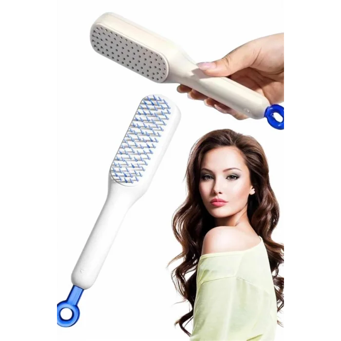 Kendi kendini Temizleyebilen Hijyenik Saç Fırçası Anti-Statik Teknolojisi