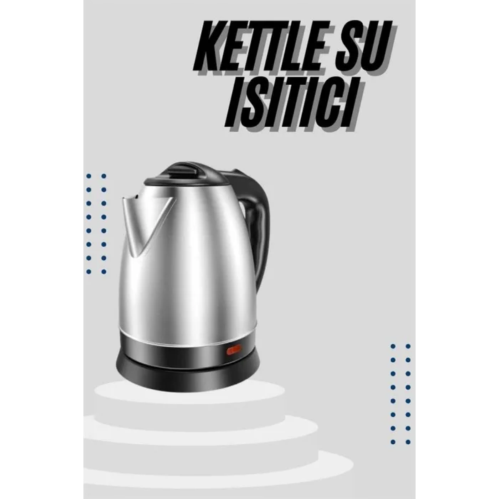Kettle C F Tipi 220-240V Paslanmaz Çelik Elektrik Kablolu Otomatik Kapanma
