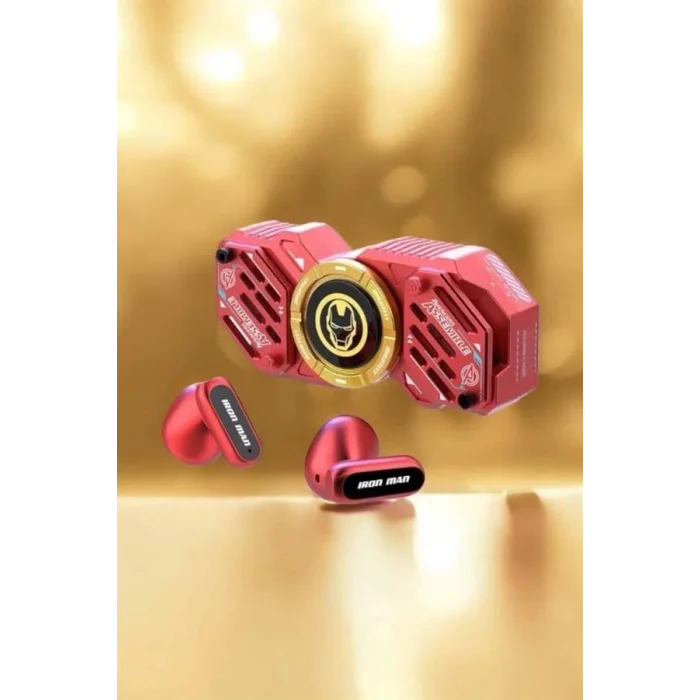 Kırmızı Kablosuz Bluetooth Kulaklık Stres Çarklı Oyuncu Kulaklığı