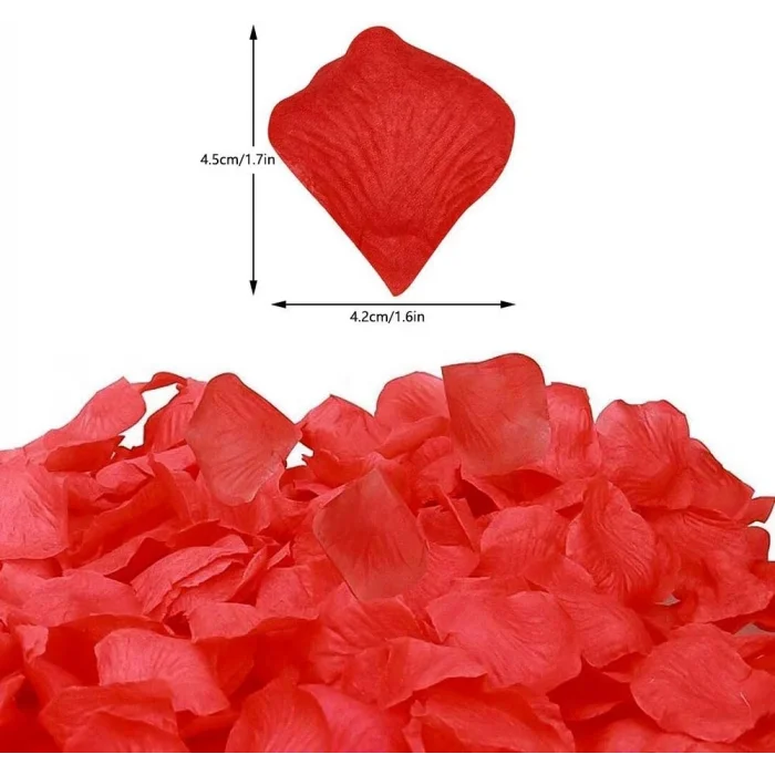 Kırmızı Renk Gül Yaprağı – 10 Paket 1000 Adet