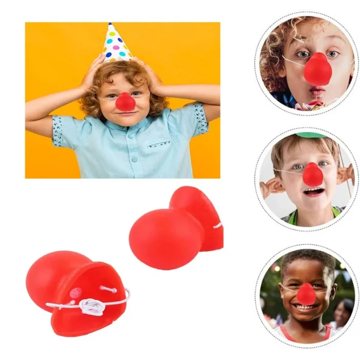 Kırmızı Renk Lastikli Burun Palyaço Burun