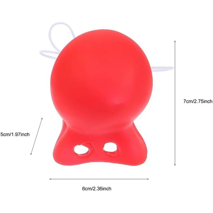 Kırmızı Renk Lastikli Burun Palyaço Burun