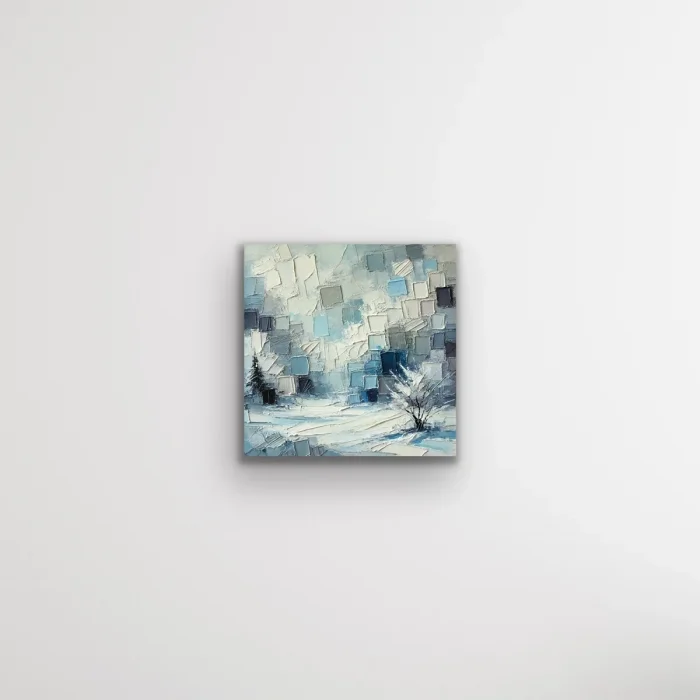 Kış Mevsimi Kanvas Tablo 60x60cm