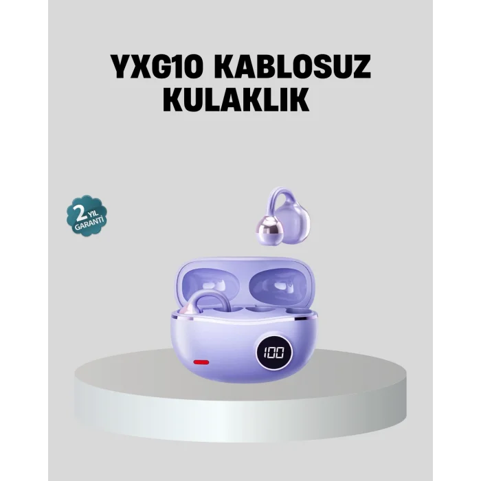 Kulak Arkası Klipsli Bluetooth Kulaklık YXG10 Silikon Malzemeli Ergonomik