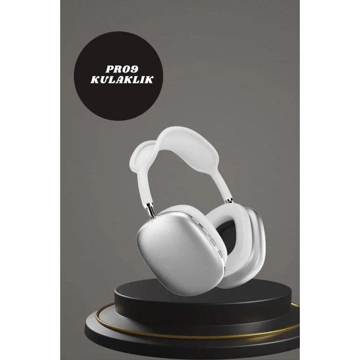 Kulak Üstü P9 Kablosuz Bluetooth Kulaklık ve 7 Kordonlu Akıllı Saat