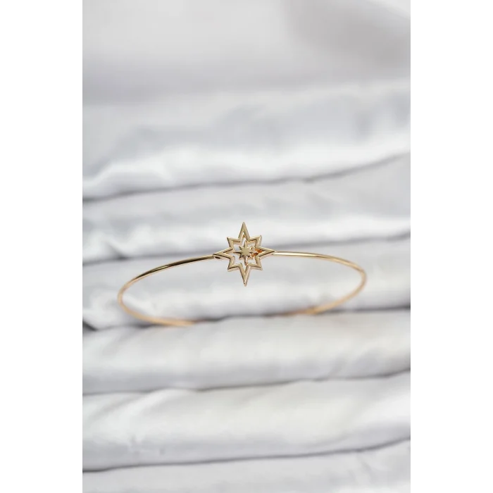 Kutup Yıldızı Model Gold Renk Bileklik