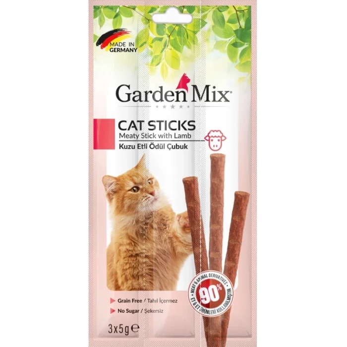 Kuzu Etli Kedi Stick Ödül 3*5g