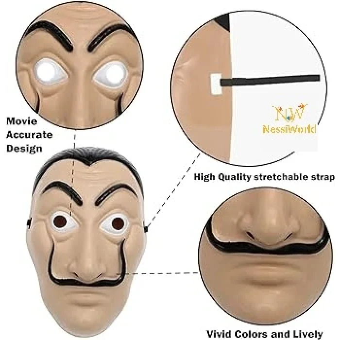 La Casa De Papel Salvador Dali Maskesi Orjinal İthal Ürün