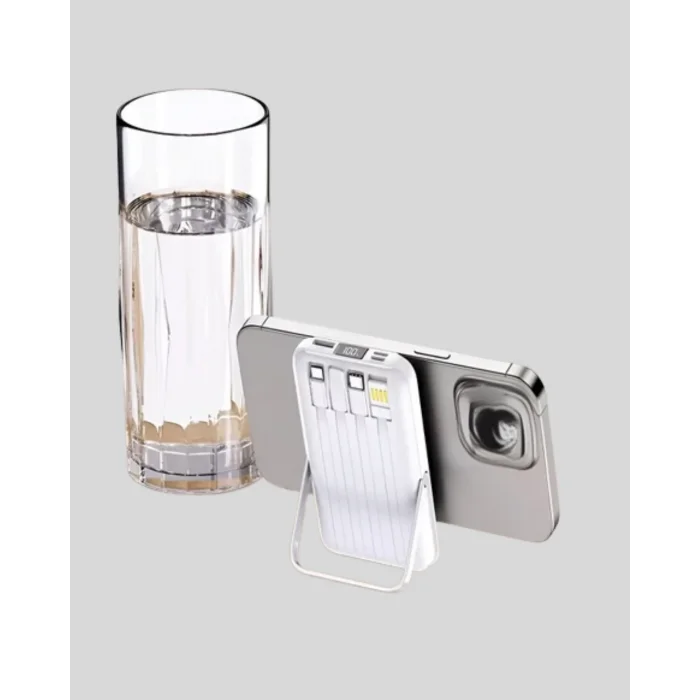 LCD Göstergeli Manyetik Powerbank Type C USB Girişli