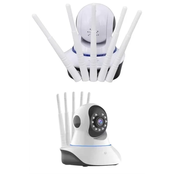 LED Aydınlatmalı 5 Antenli Motorlu 1080P Wifi Kamera Sensörlü