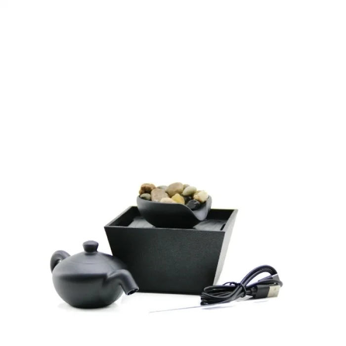 LED Demlik Tasarımlı Şelale Süs Havuzu