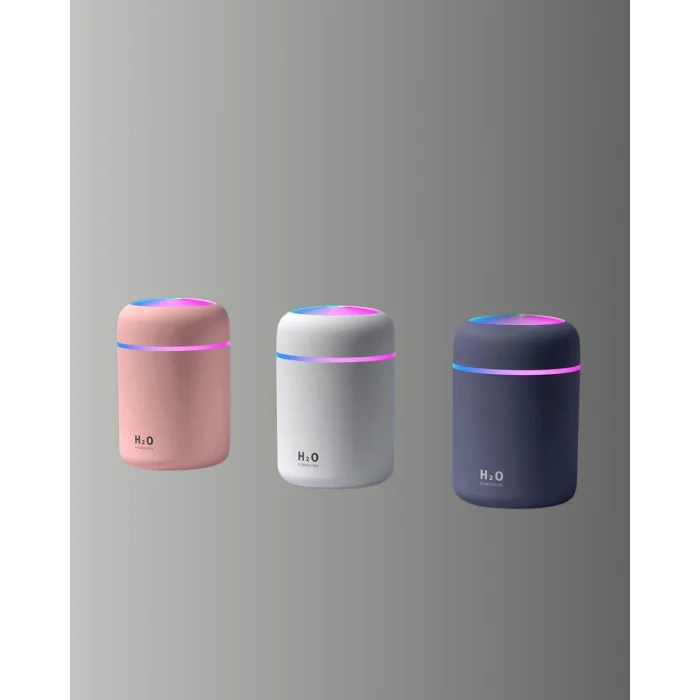 LED Işıklı Sessiz Masaüstü Nemlendirici – 3 Buhar Modu