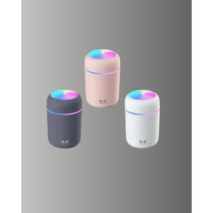 LED Işıklı Sessiz Masaüstü Nemlendirici – 3 Buhar Modu