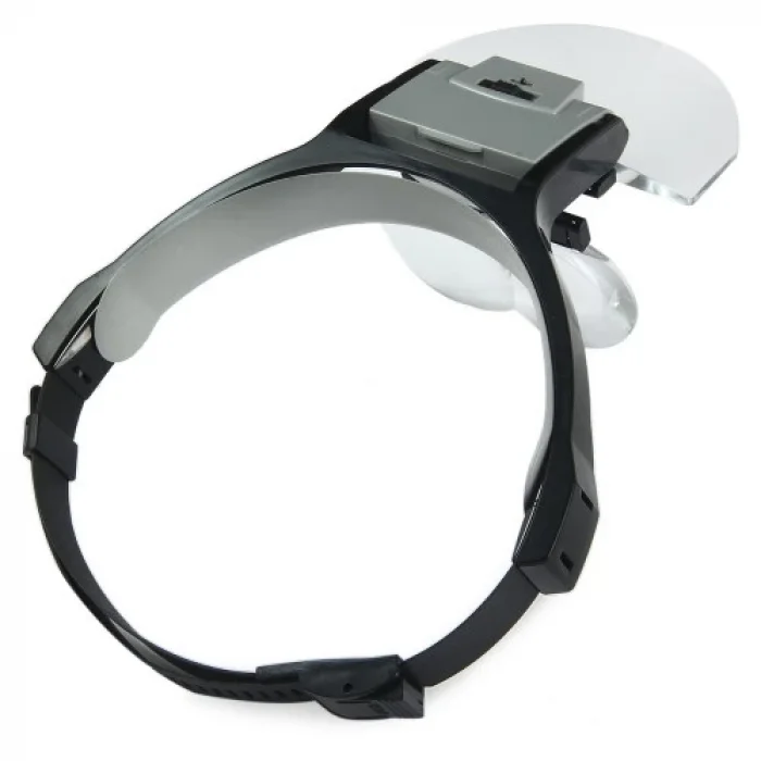 Lens Takmalı 5 Lenslı , Led Lambalı Şapka Tip Büyüteç