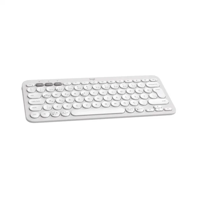 LOGITECH K380S PEBBLE KEYS 2 ÇOKLU CİHAZ ÖZELLİKLİ BLUETOOTH TÜRKÇE Q KLAVYE BEYAZ 920-011860