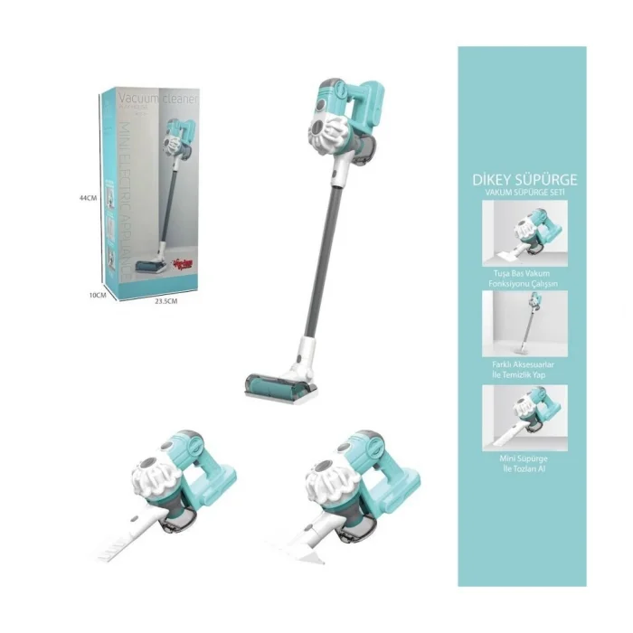 LS8807Q Dikey Elektrik Süpürgesi  Kapalı Kutu Yeşil-Gri  3 in1