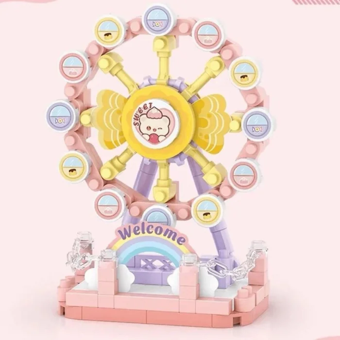 LZ-8631 DÖNME DOLAP 140 PARÇA BLOCK OYUNCAK MİNİ POŞET