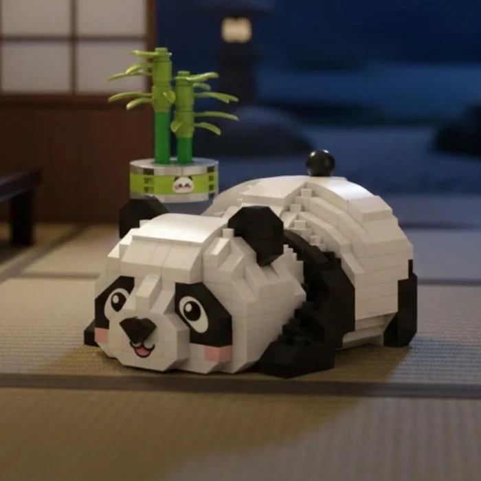 LZ-8804  DİNLENEN PANDA 340 PARÇA BLOCK OYUNCAK
