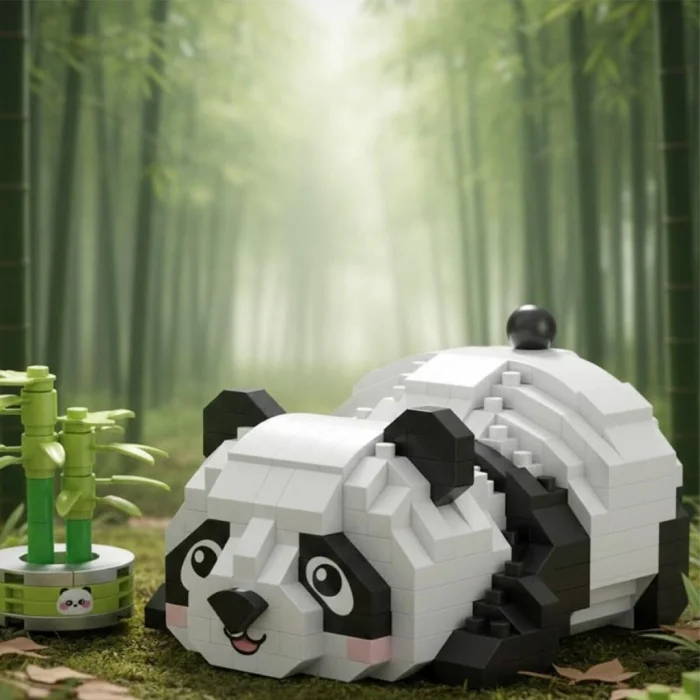 LZ-8804  DİNLENEN PANDA 340 PARÇA BLOCK OYUNCAK