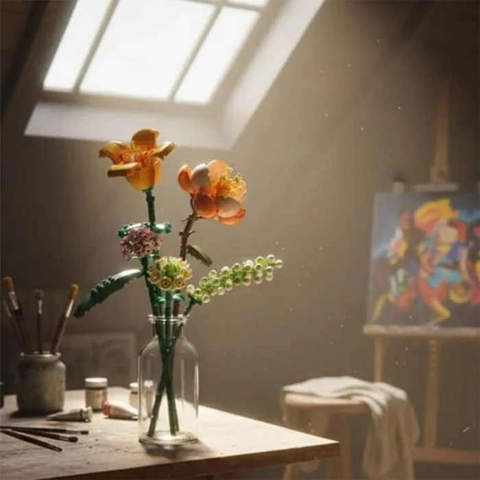 LZ1658 Güneşli ve Enerjik Turuncu 456 Parça Yapım Seti