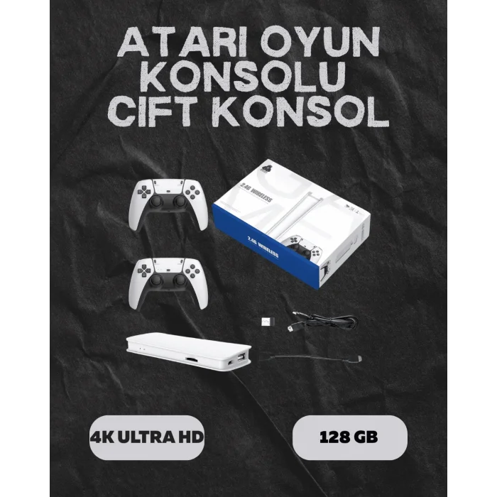 M15 Retro Konsol – 20.000 Oyunlu Çift Gamepadli 4K HDMI