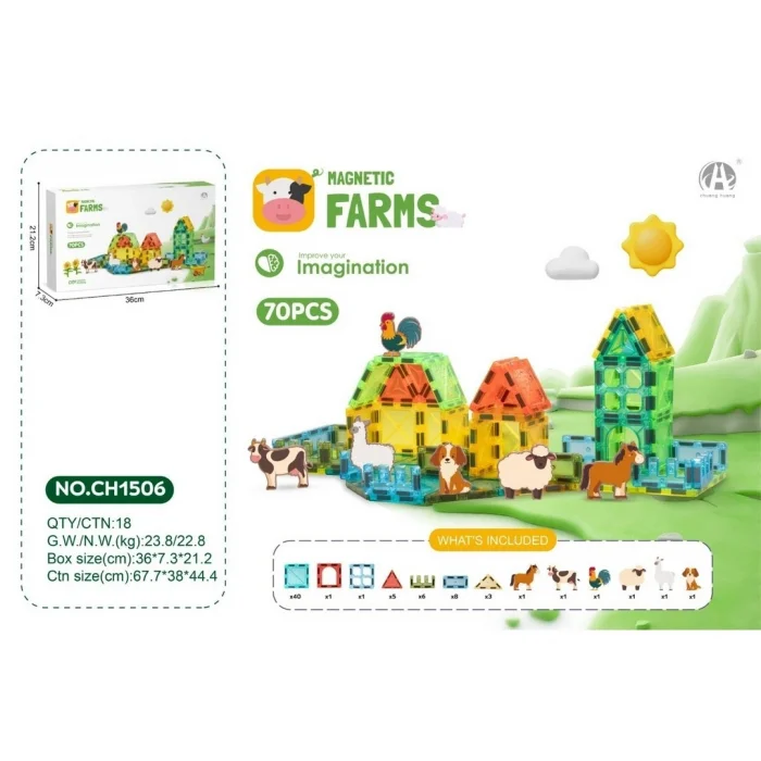 Magnetic Blok 5.5 cm 70 Parça