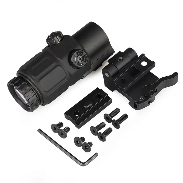 Magnifier 5x Yakınlaştırmalı Dürbün  22mm Ray Uyumlu, Katlanır Yaylı Ayaklı