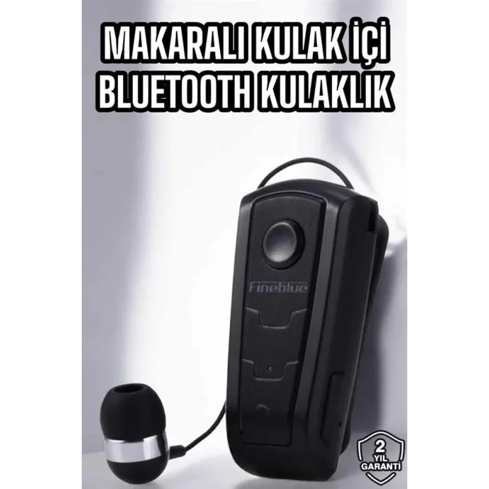 Makaralı Bluetooth Kulaklık Çağrı Cevaplama Kablolu Uzun Pil Ömrü