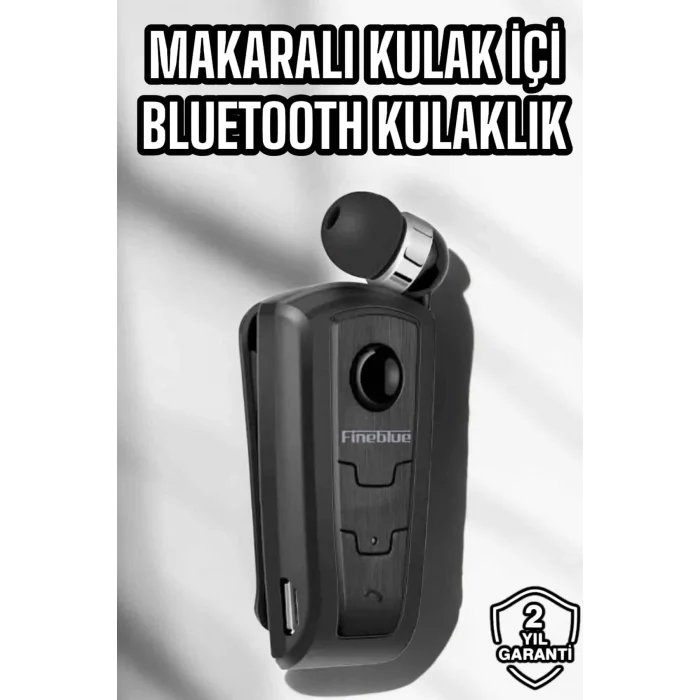 Makaralı Bluetooth Kulaklık Kulak İçi Android iOS Uyumlu Titreşimli