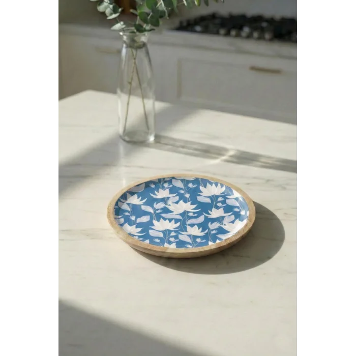 Mango Agacı Pasta Tabağı & Sunum Tabağı 20 Cm Desenli