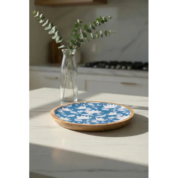 Mango Agacı Pasta Tabağı & Sunum Tabağı 20 Cm Desenli