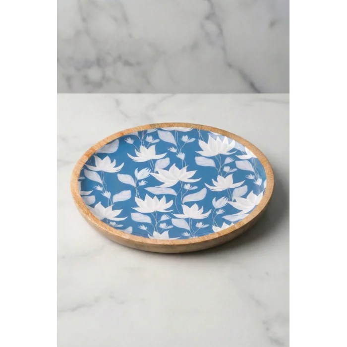 Mango Agacı Pasta Tabağı & Sunum Tabağı 20 Cm Desenli