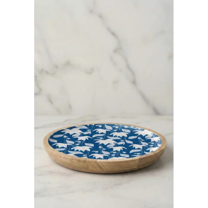 Mango Agacı Servis Tabağı & Sunum Tabağı 25 Cm Desenli