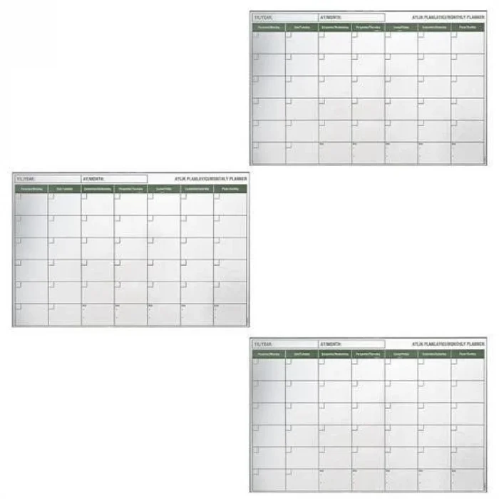 Manyetik Yapışkanlı Bir Aylık Program Planlayıcı Takvim 85x56 cm