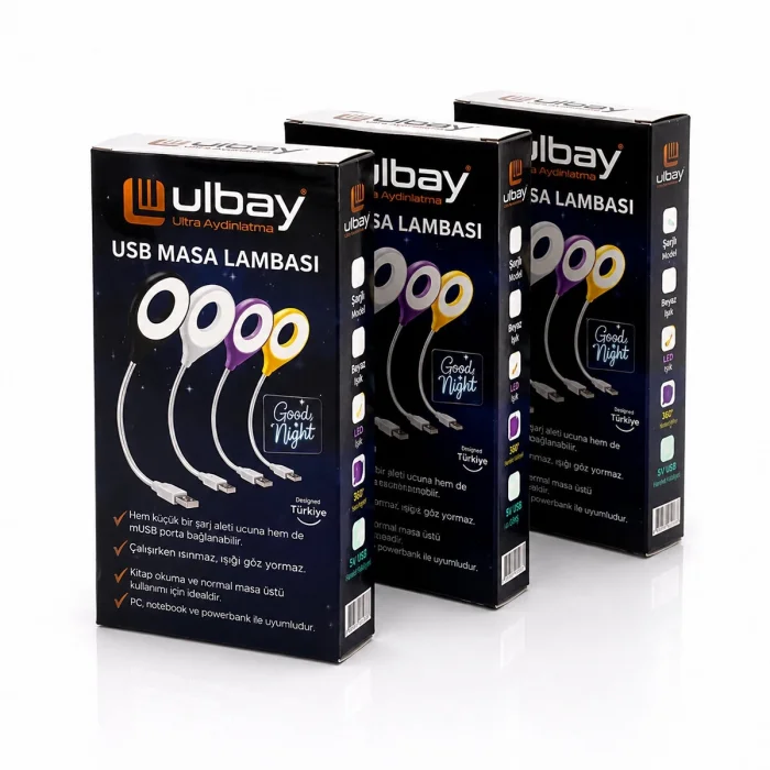 Masa Lambası Renkli Usb Girşili Bx40
