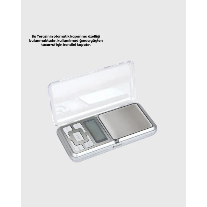 Mavi Işıklı LCD Ekranlı Hassas Tartı Terazisi