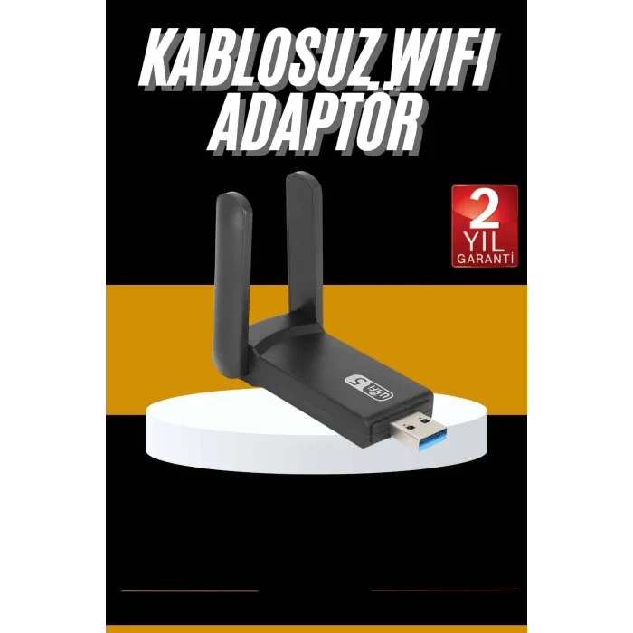 Mbps Wifi Alıcı Kablosuz Wifi Adaptörü Çift Band Çift Antenli