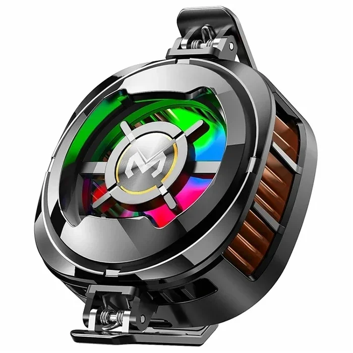 MEMO CX06 iOS Android Soğutucu 15W Manyetik + Arka Klips 2si 1 Arada Yarı İletken Soğutma Fanı Radyatörü-(5775)