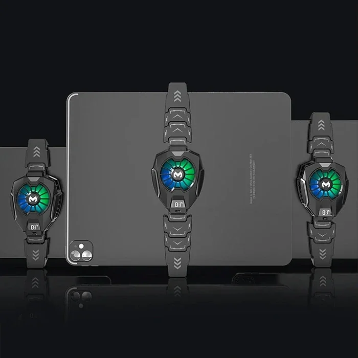 MEMO DL05T Dijital Göstergeli Tablet Soğutucu Gamer Oyuncu Radyatör Soğutma Fanı-(5775)