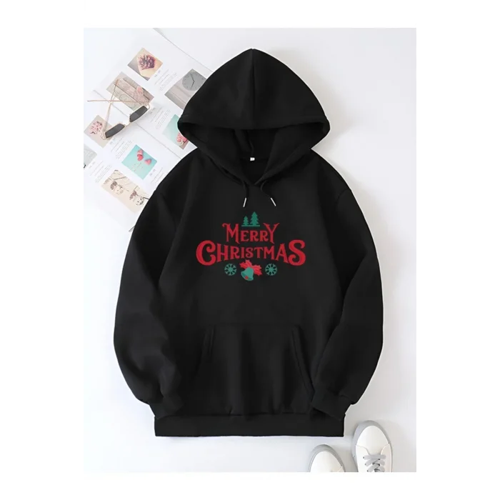 Yılbaşı Merry Chrıstmas Sweatshirt & Hoodie - Siyah