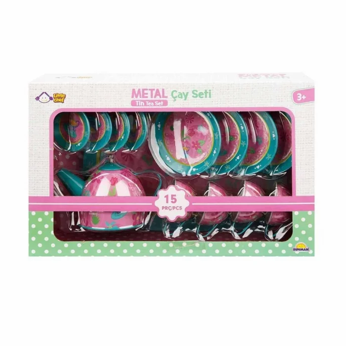 Metal Çay Takımı 15 Parça