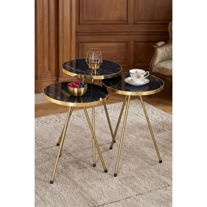 Metal Gold Zigon Siyah 3lü