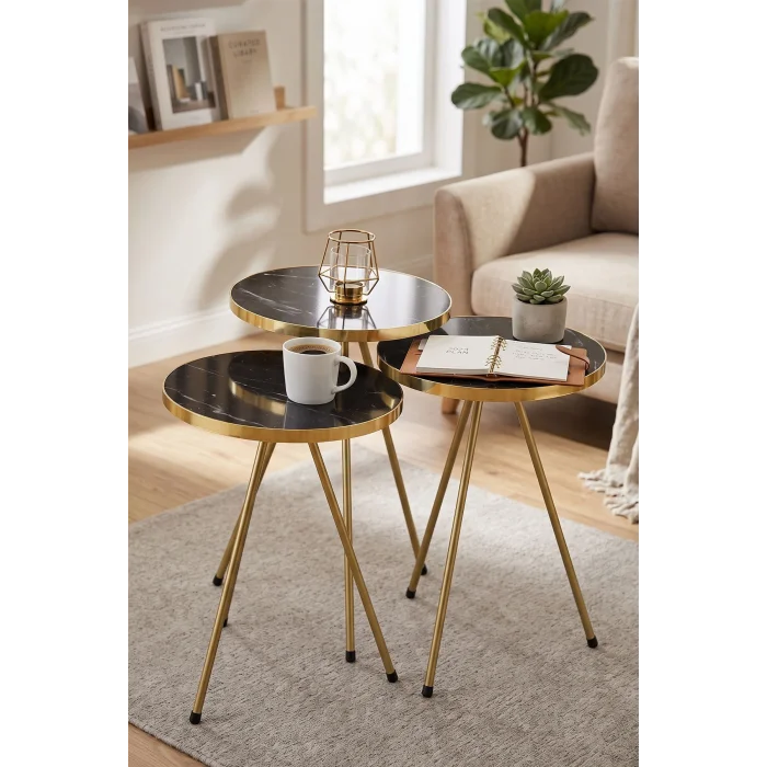 Metal Gold Zigon Siyah 3lü